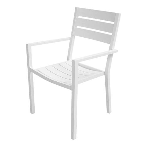 180/300 Extendable Aluminum Garden Furniture 10 Seater White