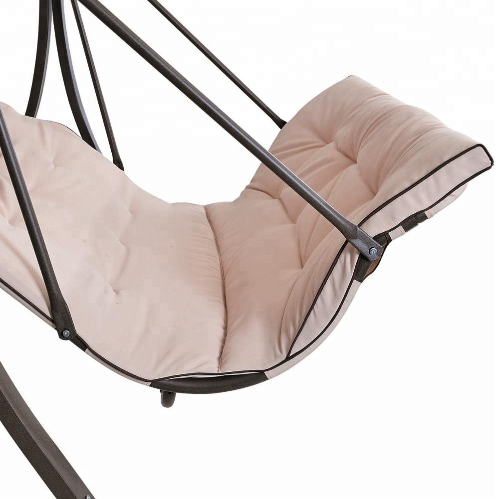 2-seater steel outdoor hanging garden swing chair