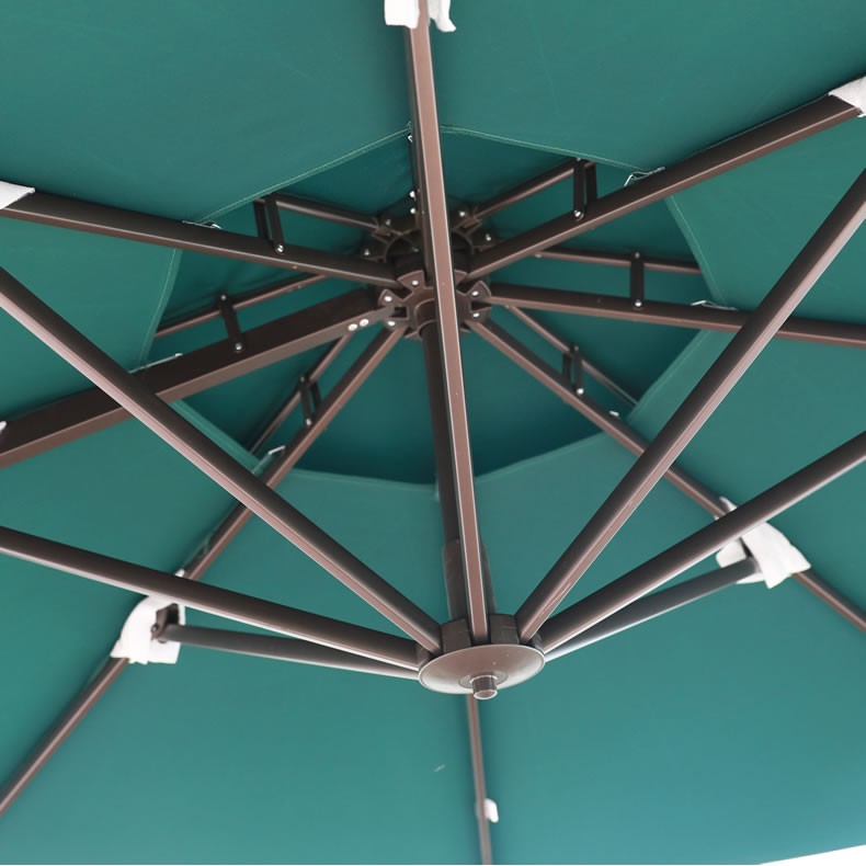 3 M Wind Resistant Garden Furniture Polyester Fabric Patio Metal Roman Umbrella