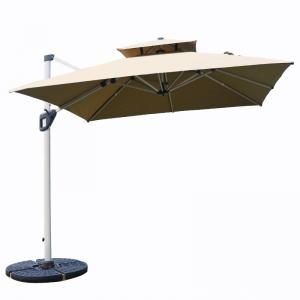 Aluminum Frame Outdoor Led Light Big Garden Umbrella Solar Patio Umbrella