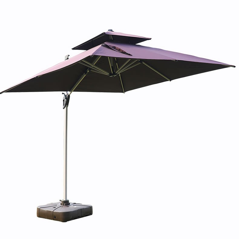 Aluminum Frame Outdoor Led Light Big Garden Umbrella Solar Patio Umbrella