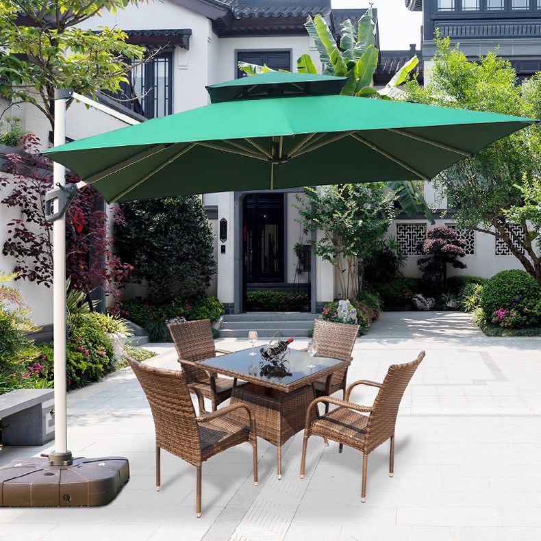 Garden Leisure Furniture Solid Metal Roman Umbrella Outdoor Patio Umbrella