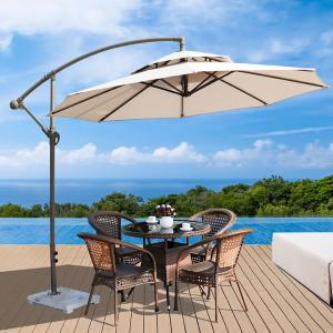 Outdoor Beach Roman Cantilever Offset Parasol Garden Large Banana Hanging Umbrella