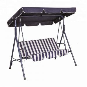 3 Seats canopy swing chair patio garden swings with canopy convertible roof for outdoor backyard and deck